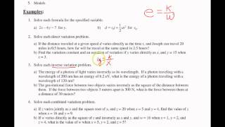 [3.5]M105M Mini-Lecture 6.8 Formulas, Applications & Variations