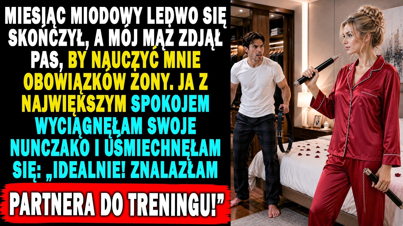 Dokładnie miesiąc po powrocie z miesiąca miodowego mój mąż zdjął skórzany pas i uderzył nim o własną dłoń. Stał w drzwiach naszego nowego mieszkania na Ursynowie, przekręcił zamek i zimnym głosem...