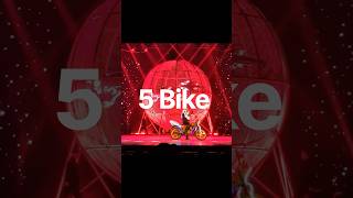 5 Bikes Inside One Globe! π± #stunt #globeofdeath #shorts