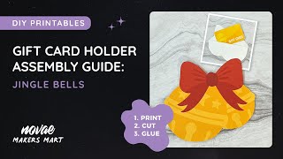 Printable Christmas Gift Card Holder | DIY Jingle Bells Christmas Gift Card Template