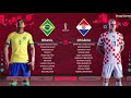 Croacia vs Brasil - Mundial de Qatar - Resumen del partido completo - Gameplay PES 2021