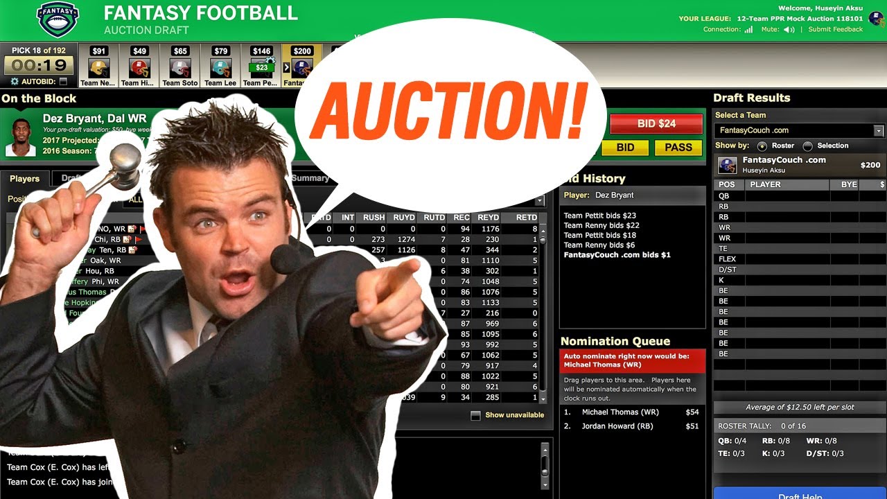 auction fantasy football