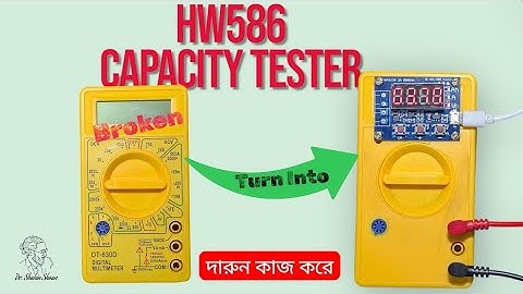 Turn a Broken DT830D Multimeter into a Battery Capacity Tester | HW-586 Module+Li-ion Test (2500mAh)