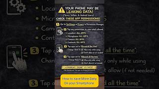 How To save Mobile Data On Android (Data Consumption)