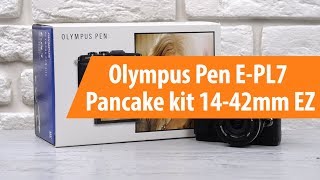 видео OLYMPUS Pen E-PL7 Kit Pancake Kit с 14-42 EZ Черный