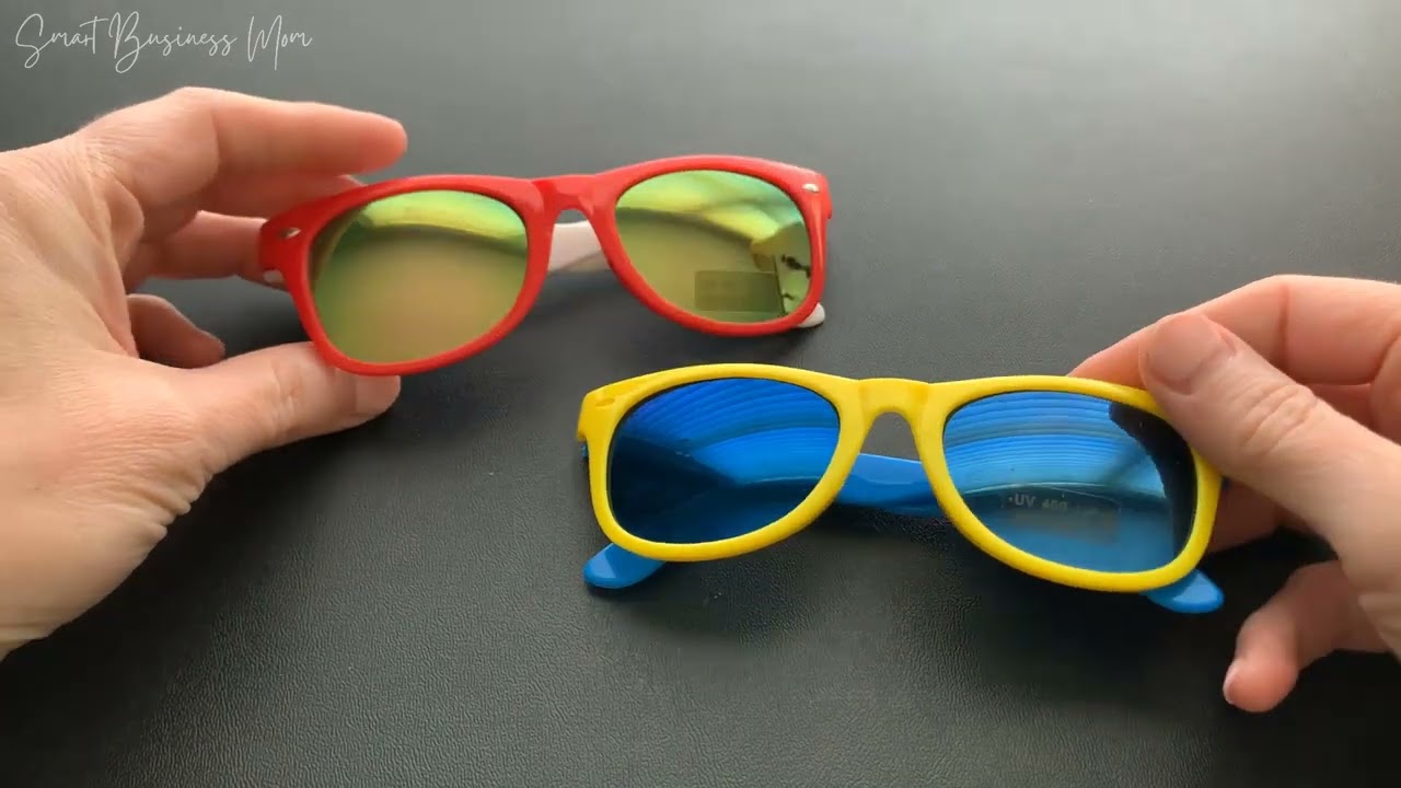 Kids Sunglasses Size Comparison - Up Close Comparison of These UV Protection Kids Sunglasses