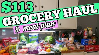 Kroger Grocery Haul & Meal Plan for 1 Week