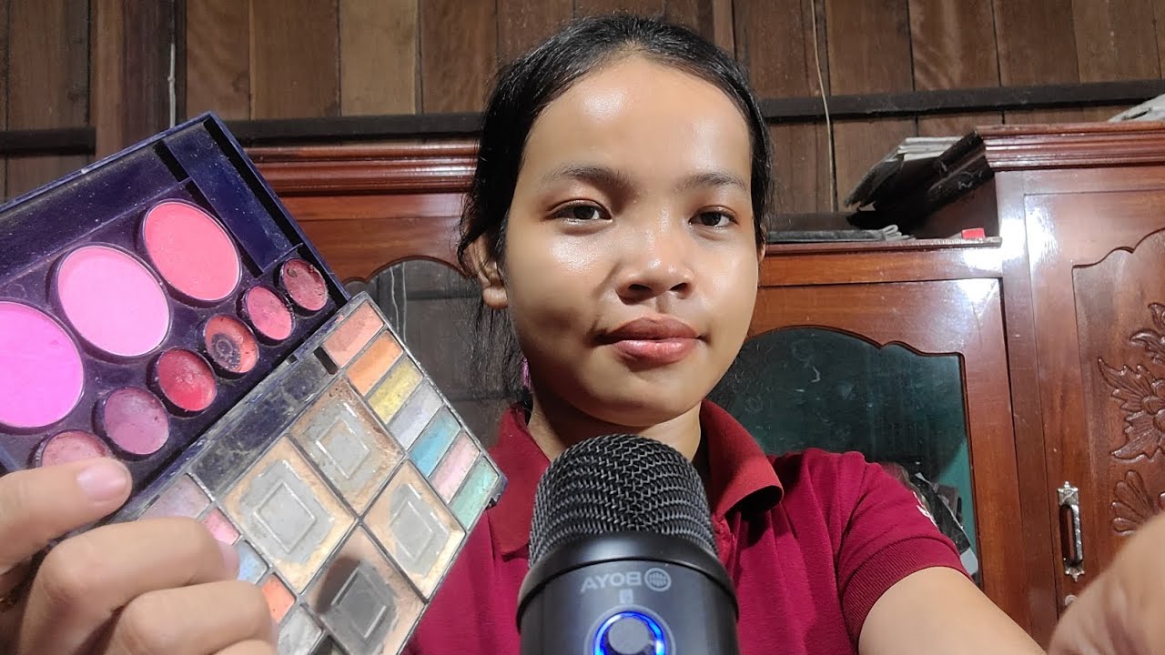 asmr doing your makeup roleplay - YouTube