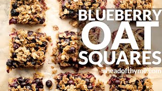 Blueberry Oat Squares