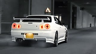Nissan Skyline R34 - Turbo sounds and launch!