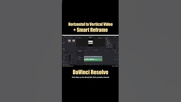 Change Horizontal Videos to Vertical + Smart Reframe for Subject Tracking | DaVinci Resolve Tutorial