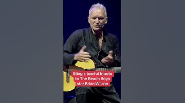Thumbnail of Sting honored Beach Boys founder Brian Wilson with a cover of 'God Only Knows'