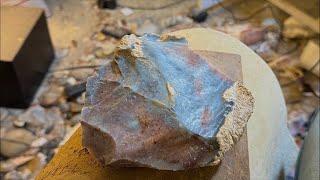 Live Flintknapping Beautiful Florida Coral — Watch This Stone Come Alive