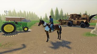 Finding our missing horse and buying new harvester | Back in my day 19 | Farming simulator 19 screenshot 4