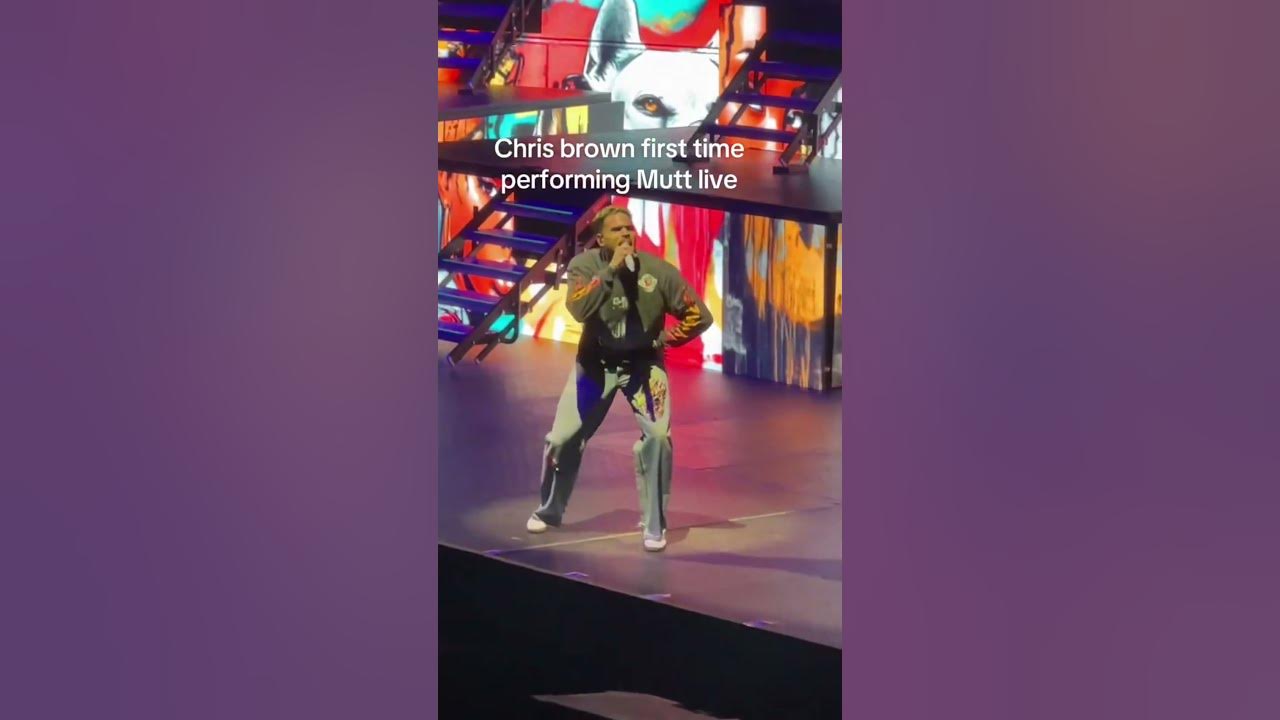 Chris Brown Performs Mutt by Leon Thomas LIVE for the First Time 🎤🔥 #chrisbrown #leonthomas #shorts