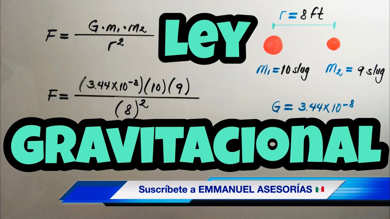 FUERZA GRAVITACIONAL Ejercicios de Gravitación Universal YouTube FUERZA GRAVITACIONAL Ejercicios de Gravitación Universal YouTube
