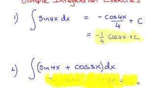 Simple Integration Exercises