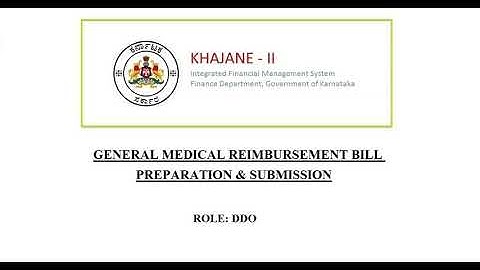 Khajane 2 Medical Reimbursement bill Approval (DDO login)
