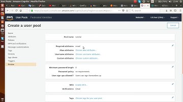 Cognito with js and flask tutorial - pt1 - Setup