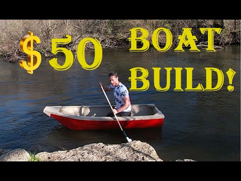 "Life Size" ~Origami Boat~ Is it possible to fold 1 sheet of Plywood + scrap into an small boat?!?