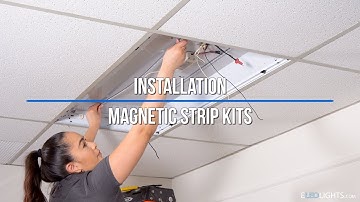 How to Install LED Magnetic Strip Lights in Fluorescent Troffers