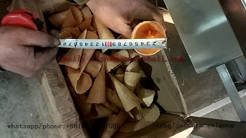 Video Rolled Sugar Cone Making Machine|Ice Cream Cone Baker|Waffle Cone Machine For Sale