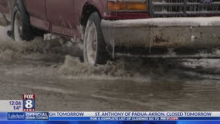 Cleveland water main break