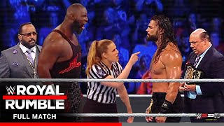 Roman Reigns vs. Omos - WWE Royal Rumble 2024 - Table Match