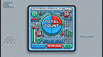 Total Count ||gfg potd|GFG Problem Of The Day| 29-09-20|#gfg #coding   @DecodeMaster01