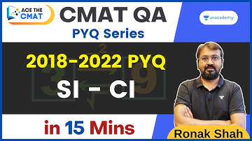 CMAT 2023 | All SI-CI PYQs in 18 Mins | Ace the CMAT | Ronak Shah