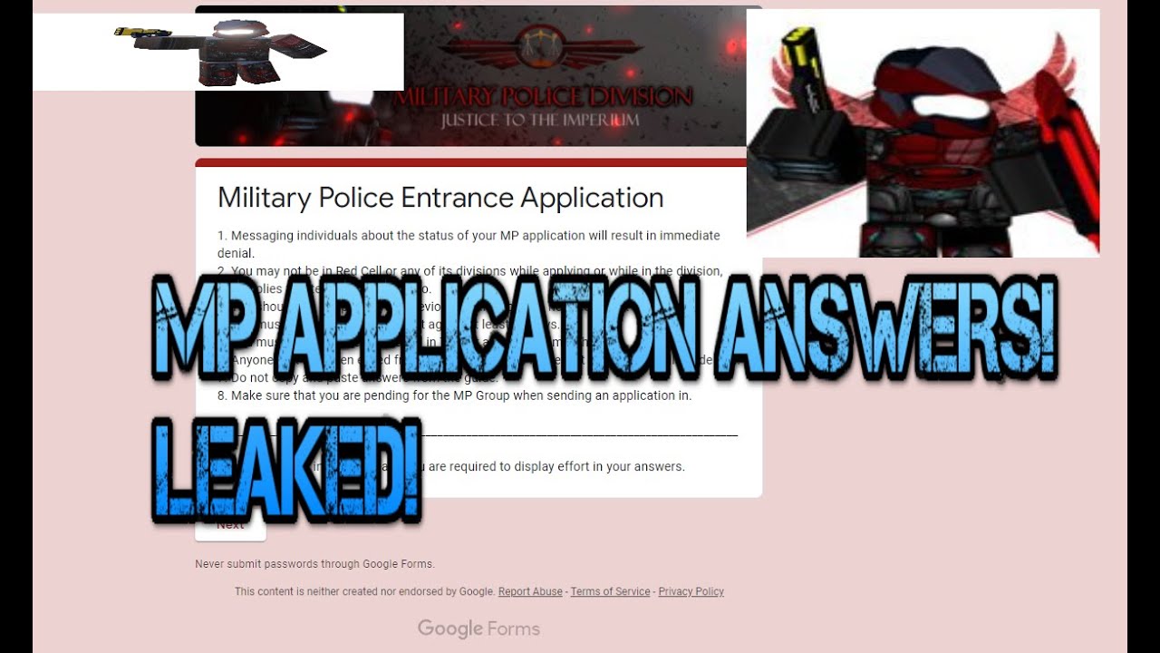 How To Pass The Mp Applicaton Answers Get Into Mp In No Time Application Answers Leaked Youtube - roblox grand crossing mp application answers