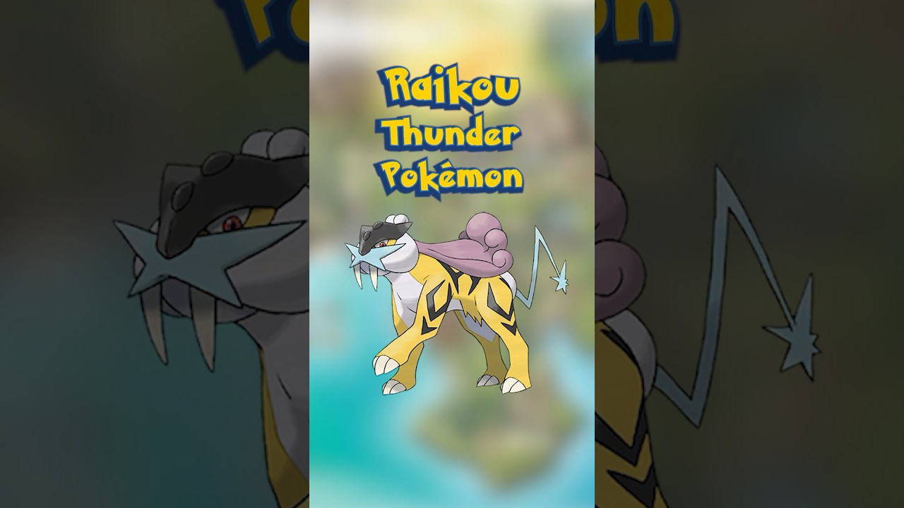 Raikou the Thunder Pokémon | Daily Pokédex 243 #pokemon  #johto #raikou