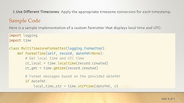 Displaying Multiple Timezones in Python Logging Messages