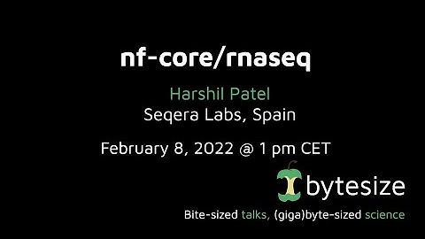 nf-core/rnaseq (nf-core/bytesize #32)