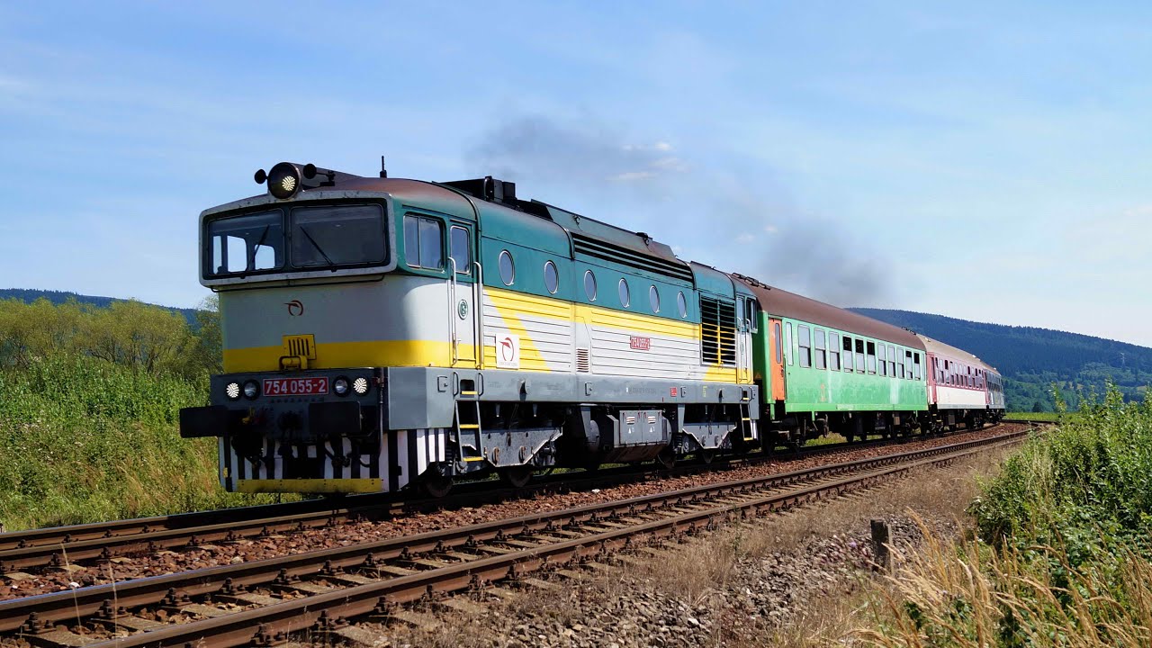 Vlaky Slovensko - ZSSK 754.055-2 Renátka v Turci 1.8.2015