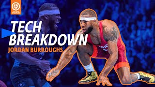 Does Jordan Burroughs have the best double leg in the world - UWW Tech Breakdown