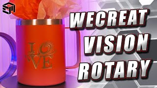 EASY Tumbler Engraving! WeCreat VISION Rotary System Guide!
