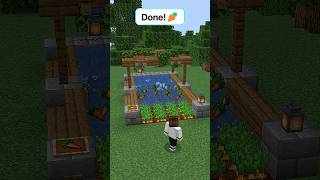 Really Simple Carrot Farm in Minecraft! 🥕 #minecraft #shorts