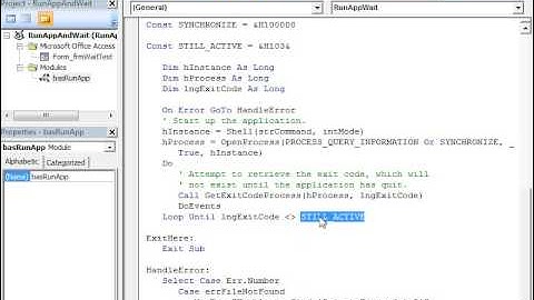 Visual How-to Video: Running and Pausing Other Applications from Access 2007