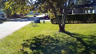 Republic sanitation threw  my neighbor's and my trash cans on the ground