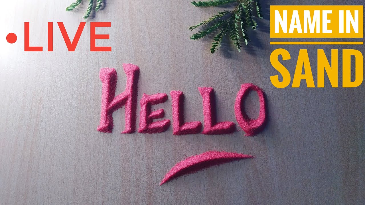 Writing Subscribers Name 31 Jan 26 | Sand Calligraphy | Name in Sand | Sand Writing Live | ASMR