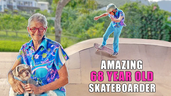 Amazing 68 Year Old Skateboarder Battles Her New D...