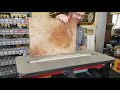 Sanding an end grain cutting board with the flatmaster drum sander ethanswers