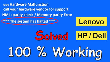 "The system has Halted" Hardware Malfunction (Hp/Dell/Lenovo)  "Solution 100%"   2022 #short
