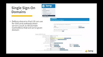 Webinar: Replacing TMG with Kemp – ESP Features