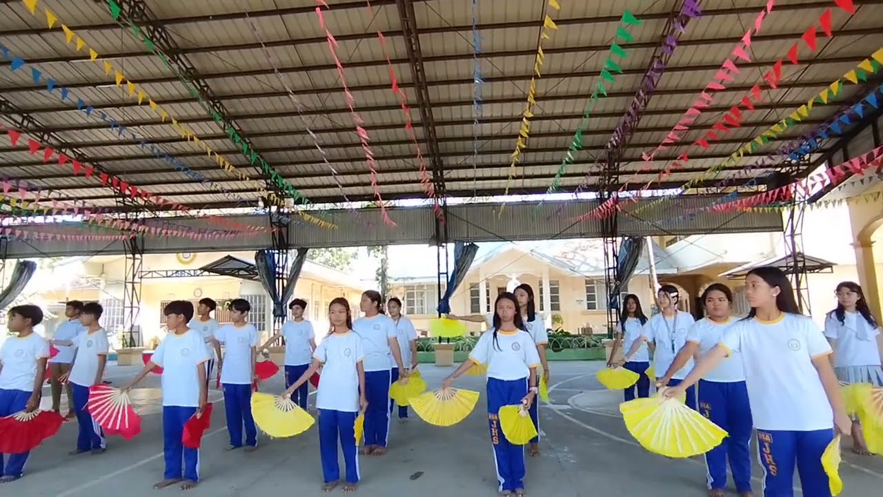 Performance Task in MAPEH Chinese Fan Dance group 2 Section: Saint Joseph