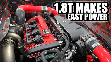 Big Turbo 1.8T MK4 GTI easily makes power. Not your average street car.