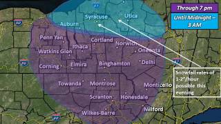 NWS Binghamton Lake-effect snow briefing for late afternoon Friday Dec 30 2016