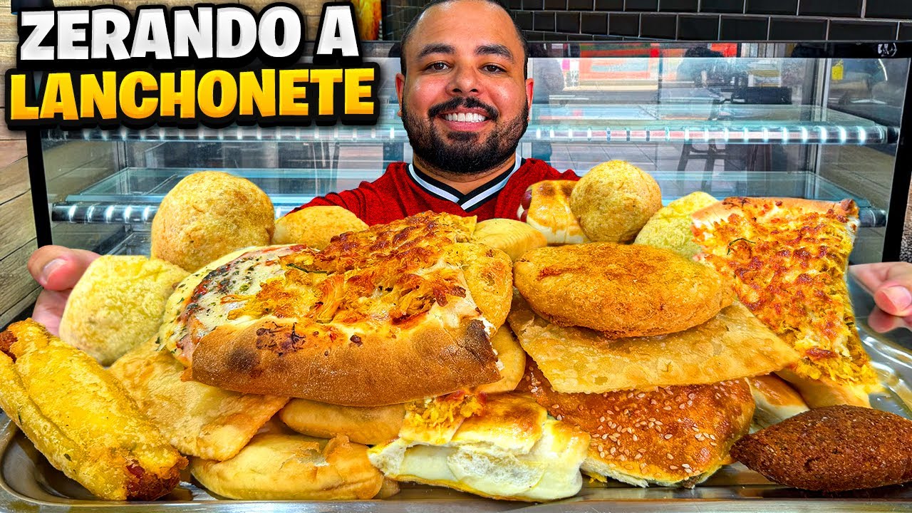 COMI TODOS OS SALGADOS DA VITRINE… E O DONO ME BANIU DA LANCHONETE! 😱😂