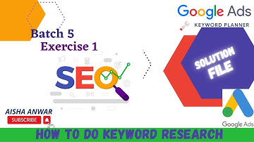 Digiskills SEO exercise 1 Batch 5 | SEO exercise 1 batch 5 Solution 2023